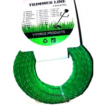 Волосінь для тримера 2,7 мм кручена 15м 